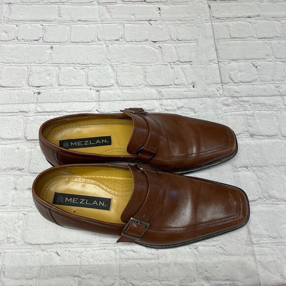 Mezlan Men Dress Loafer Slip On Shoes Size 9M 9 Brown Leather B351 -5 main image 4